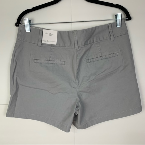 Loft NWT Size 4 Gray Riviera Shorts - Picture 3 of 4